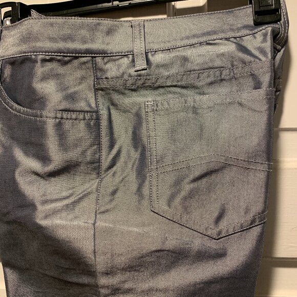 Armani Exchange~ NWOT!!~ Metallic Silver Pants - Picture 6 of 16